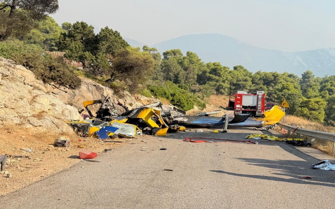 Two Dead in Mid-Air Collision Between Firefighting Helicopters in Greece
