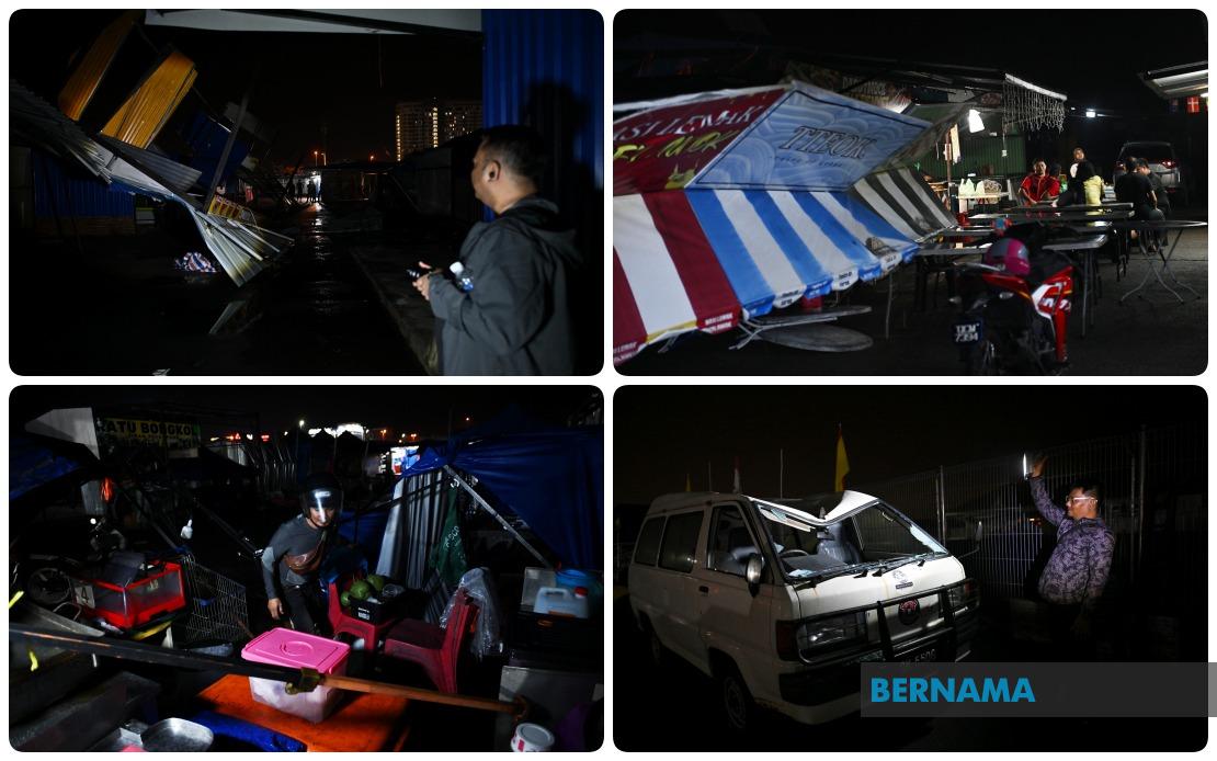 Severe Storm Devastates Kuching Night Market, Closing Metrocity 2