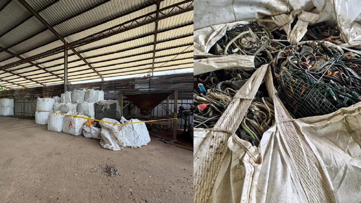Authorities Seize RM3 Million E-Waste Haul in Bukit Mertajam Crackdown; Five Detained