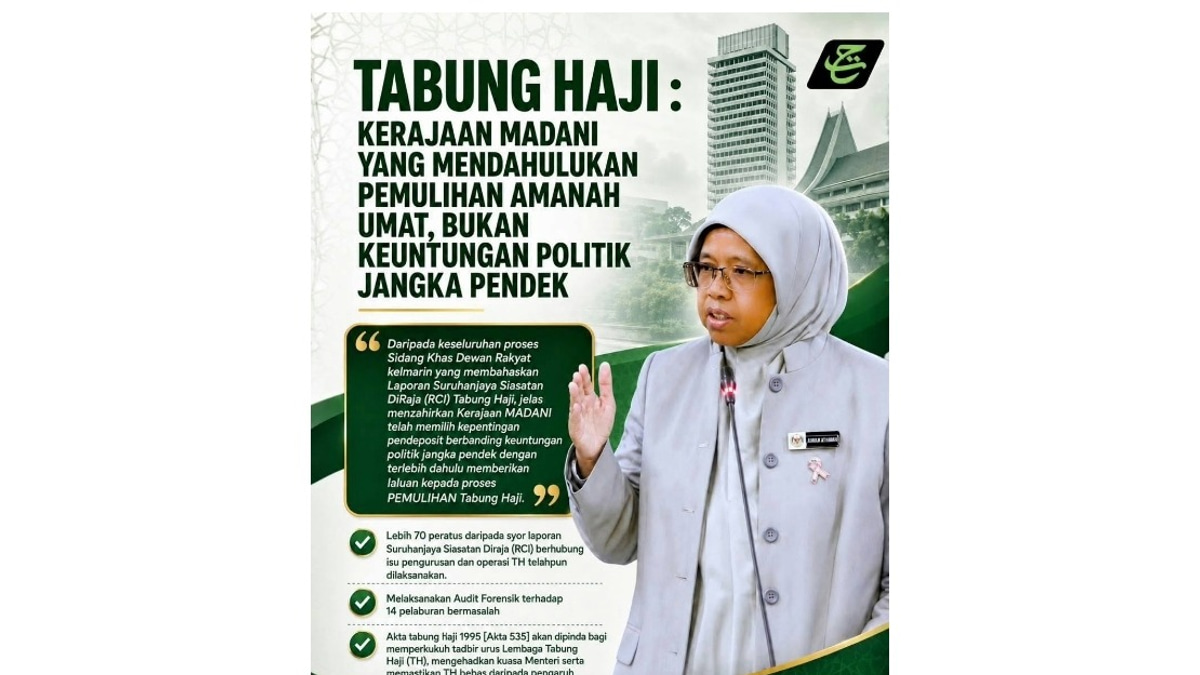 Government Prioritises Tabung Haji Depositors Over Political Pressure, Says Deputy Minister