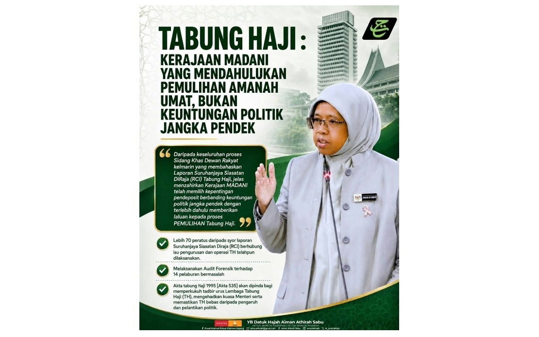 Government Prioritises Tabung Haji Depositors Over Political Pressure, Says Deputy Minister