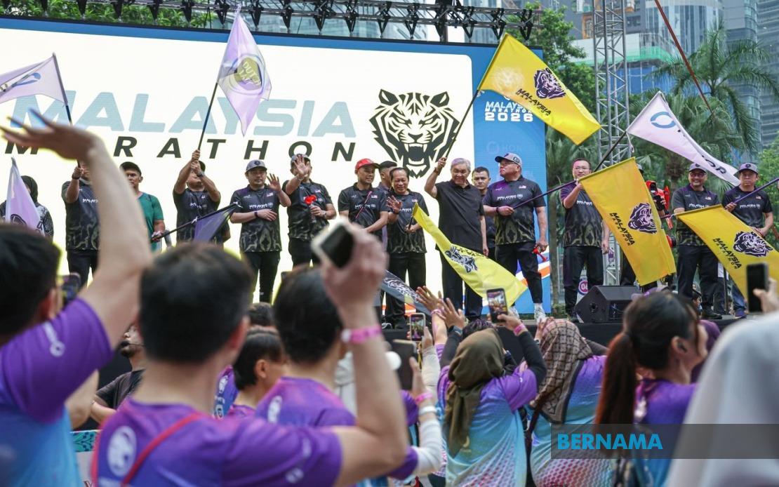 Ahmad Zahid Launches Malaysia Marathon 2026 Fun Run at KLCC
