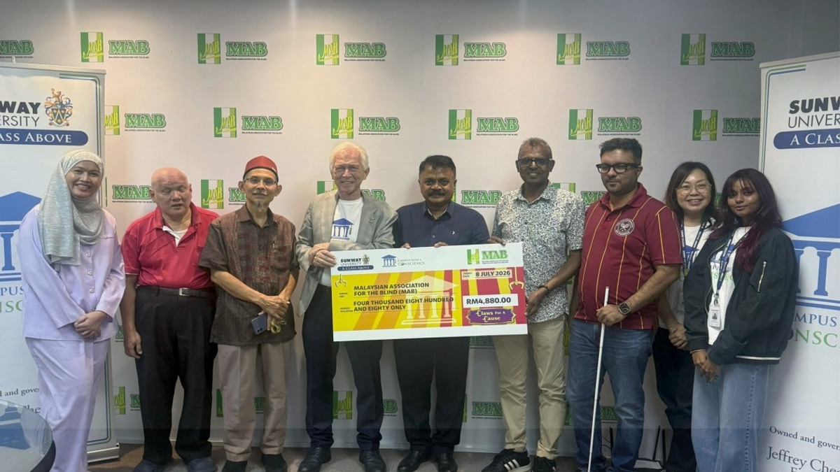 Sunway University Raises RM4,880 For Malaysian Association For The Blind Via Campus Game Initiative