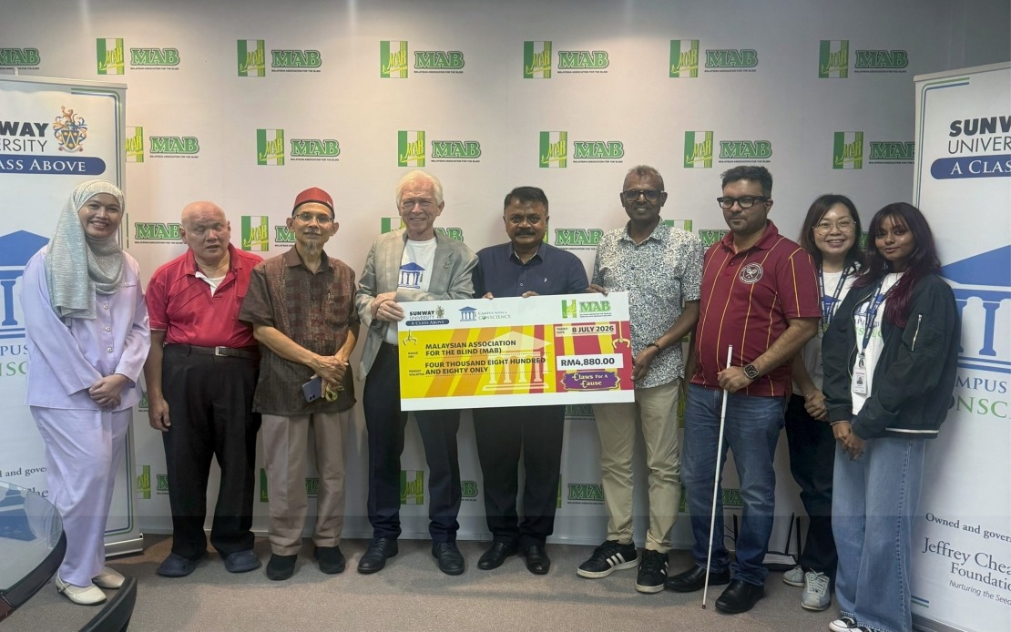 Sunway University Raises RM4,880 For Malaysian Association For The Blind Via Campus Game Initiative