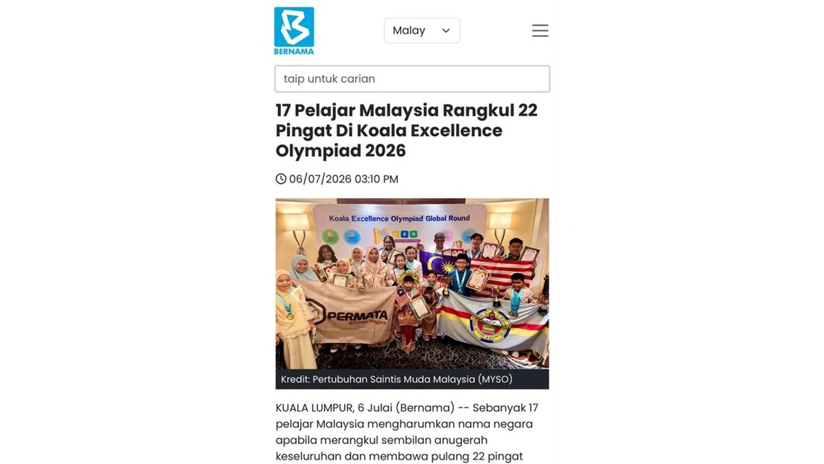 PM Anwar Congratulates 17 Malaysian Students On Winning 22 Medals At KEO 2026
