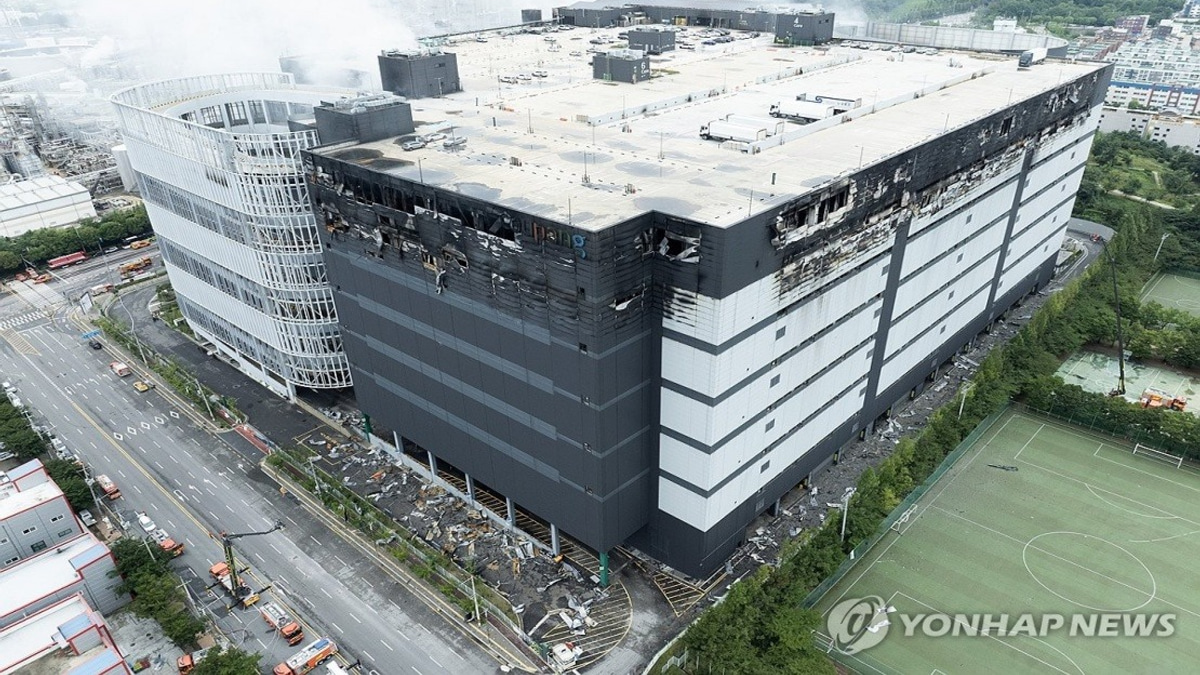South Korean Warehouse Fire Contained After Three-Day Battle