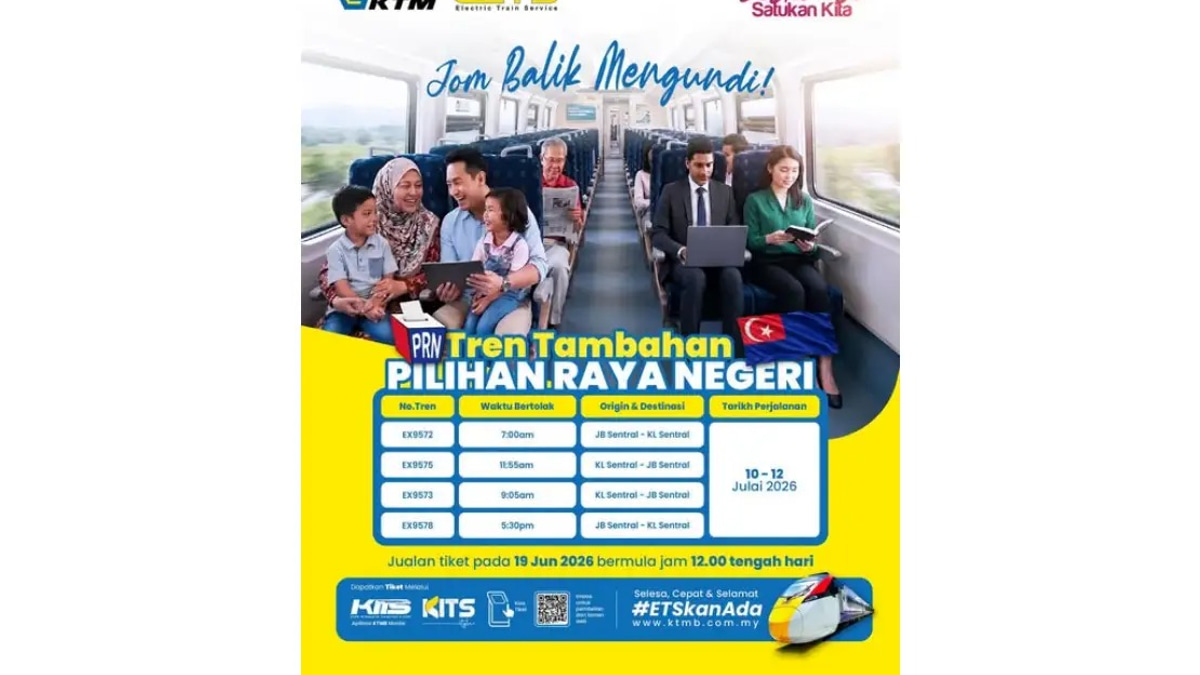 KTMB Lays on Extra ETS Services as Johor Voters Head to Polls
