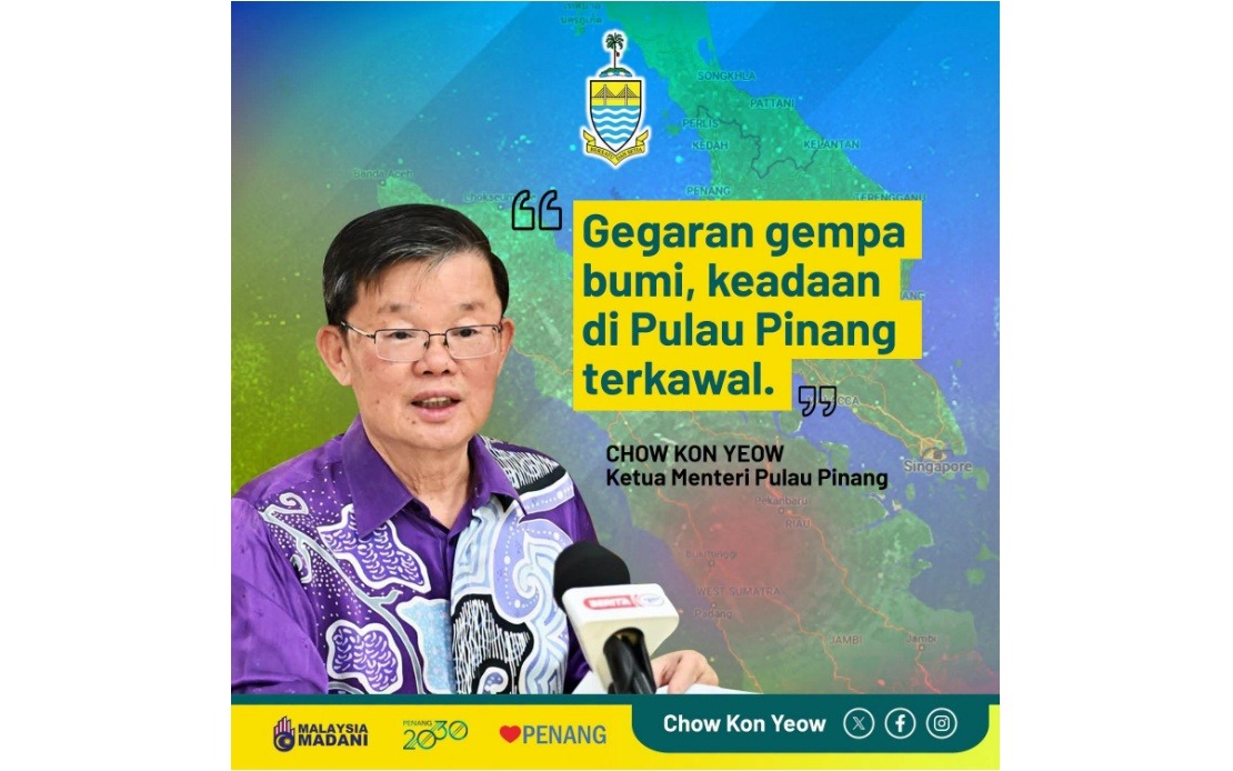 Penang Declares All Clear After North Sumatra Earthquake Triggers Region-Wide Alert
