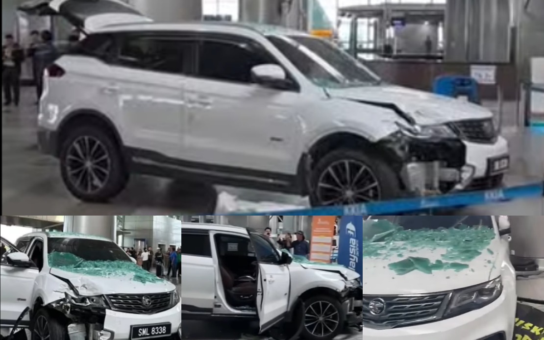 Gear Shift Error Sends SUV Crashing Through KKIA Departure Hall