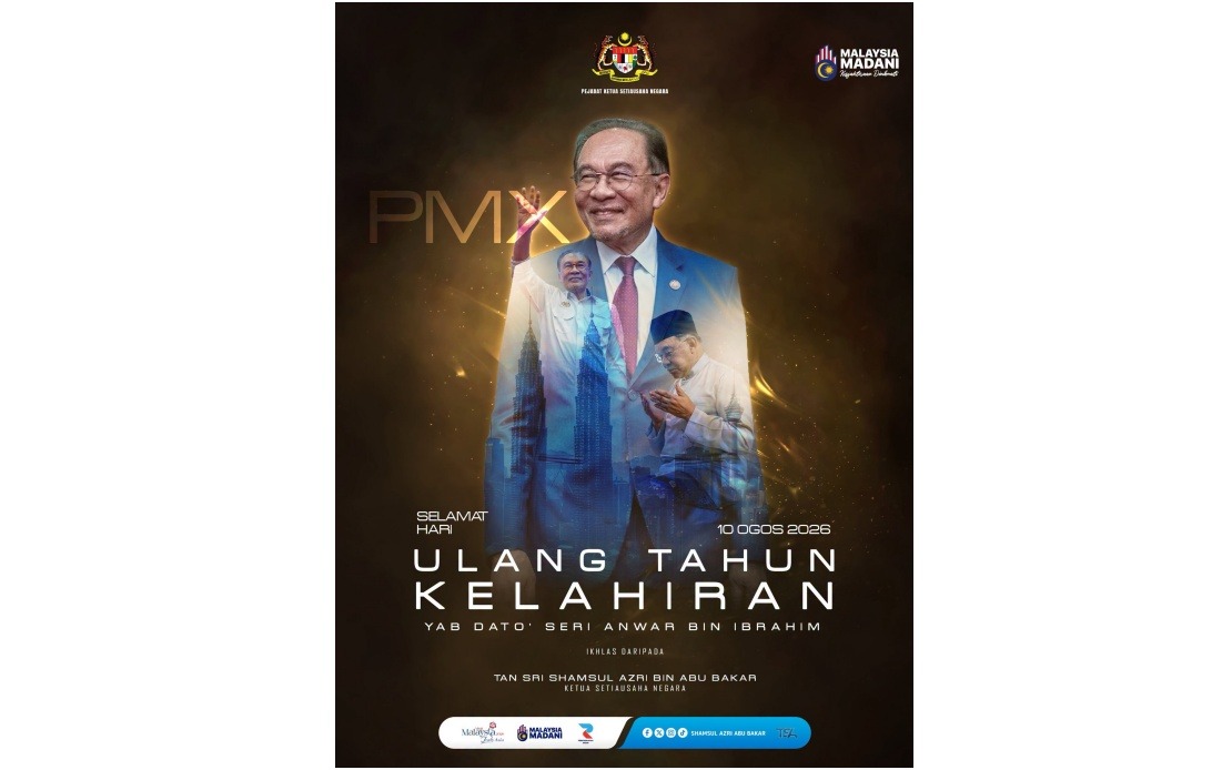 Civil Service Chief Extends Birthday Greetings to PM Anwar on 79th Milestone