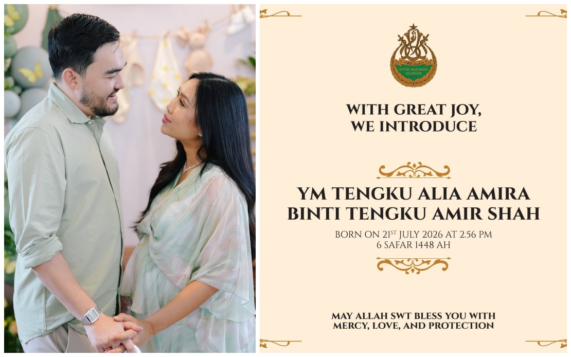Raja Muda of Selangor and Wife Welcome First Child, Princess Tengku Alia Amira