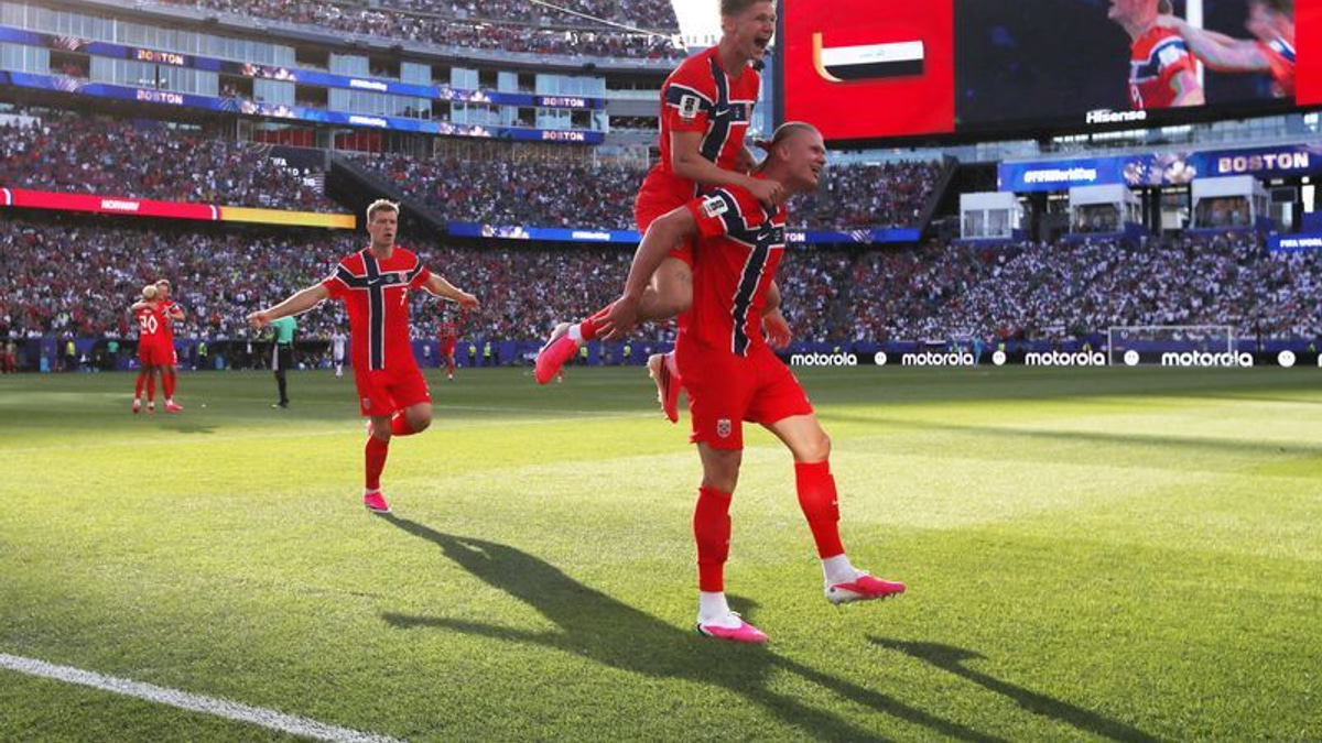Haaland's World Cup debut double powers Norway past Iraq