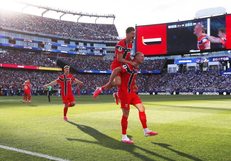 Haaland's World Cup debut double powers Norway past Iraq