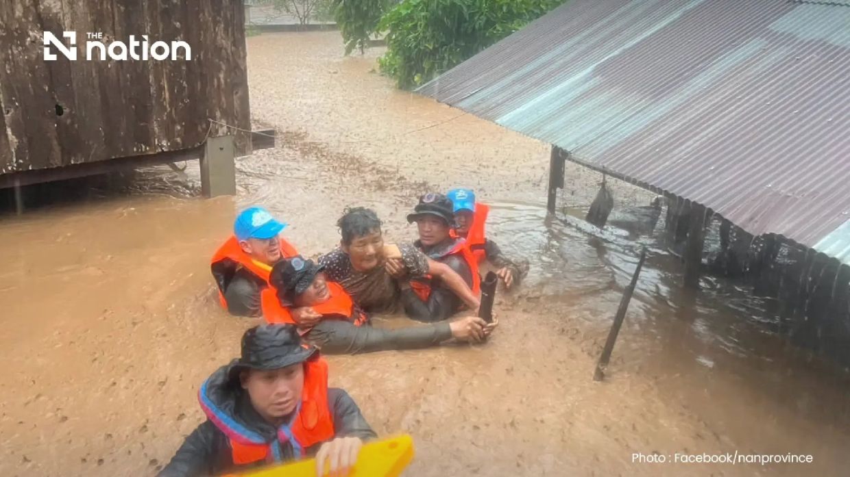 Deadly floods sweep Thailand's Nan province as 16,000 residents scramble to safety