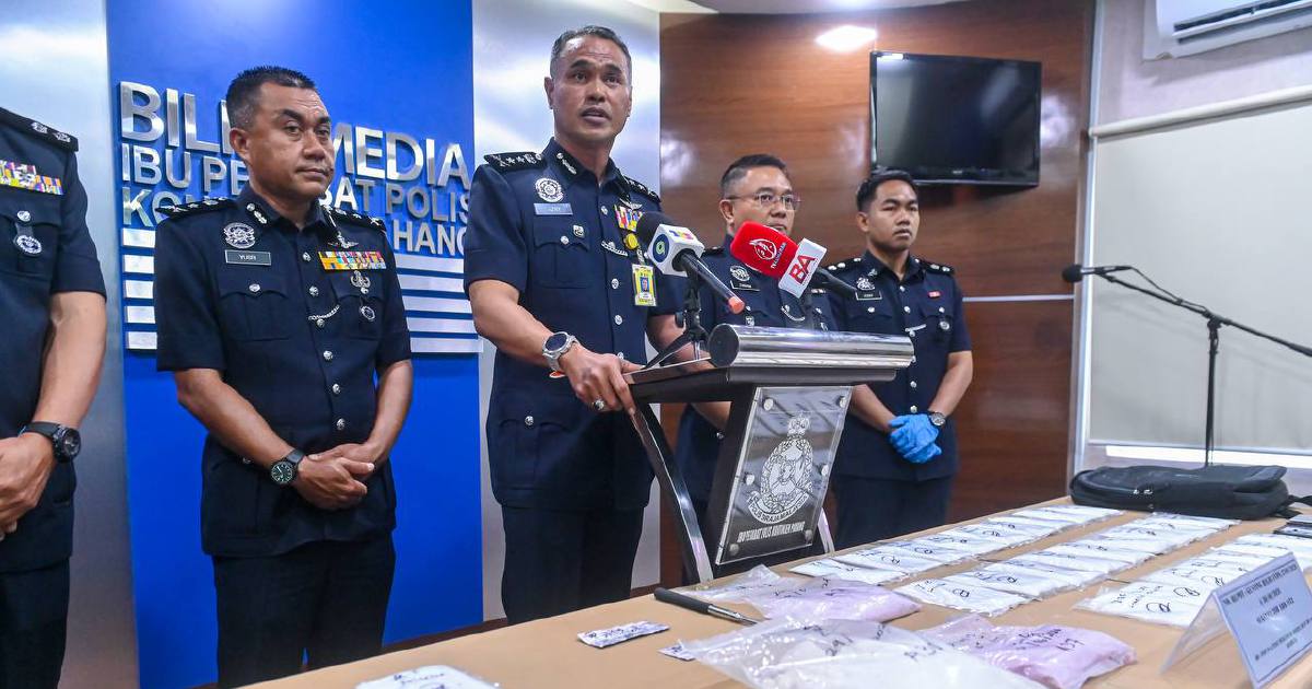 Thai woman and partner arrested in RM728,000 drug seizure at Bentong