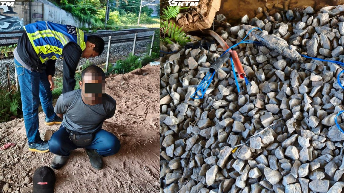 Railway Cable Theft Suspects Arrested in Shah Alam