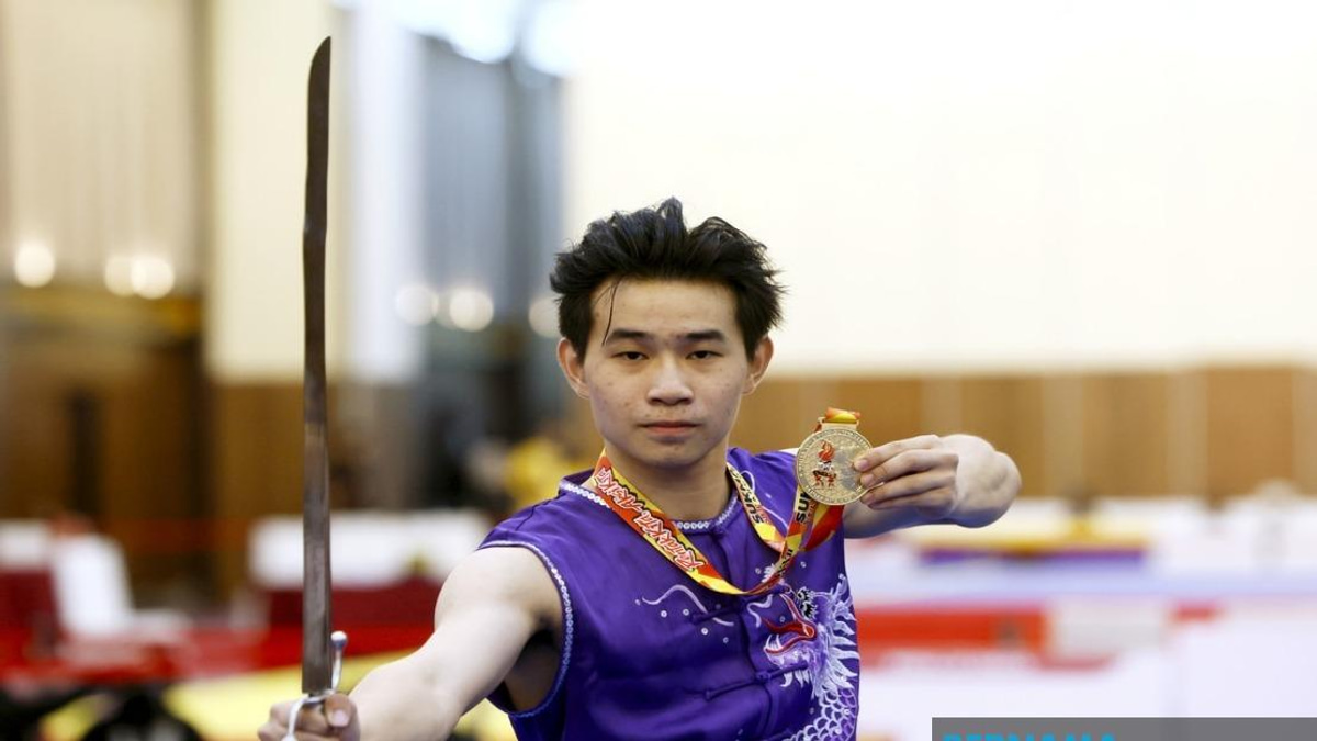 Din Jun Claims Gold Medal in Final SUKMA Appearance Despite Hip Injury Setback
