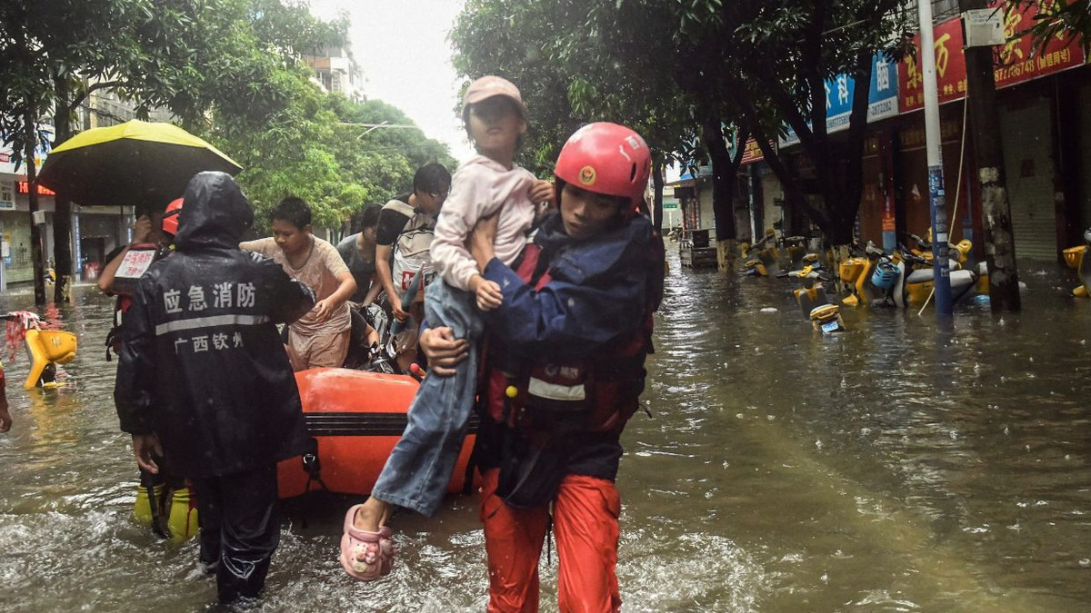 China Battles Multiple Disasters as Storms Kill Dozens and Force Mass Evacuations