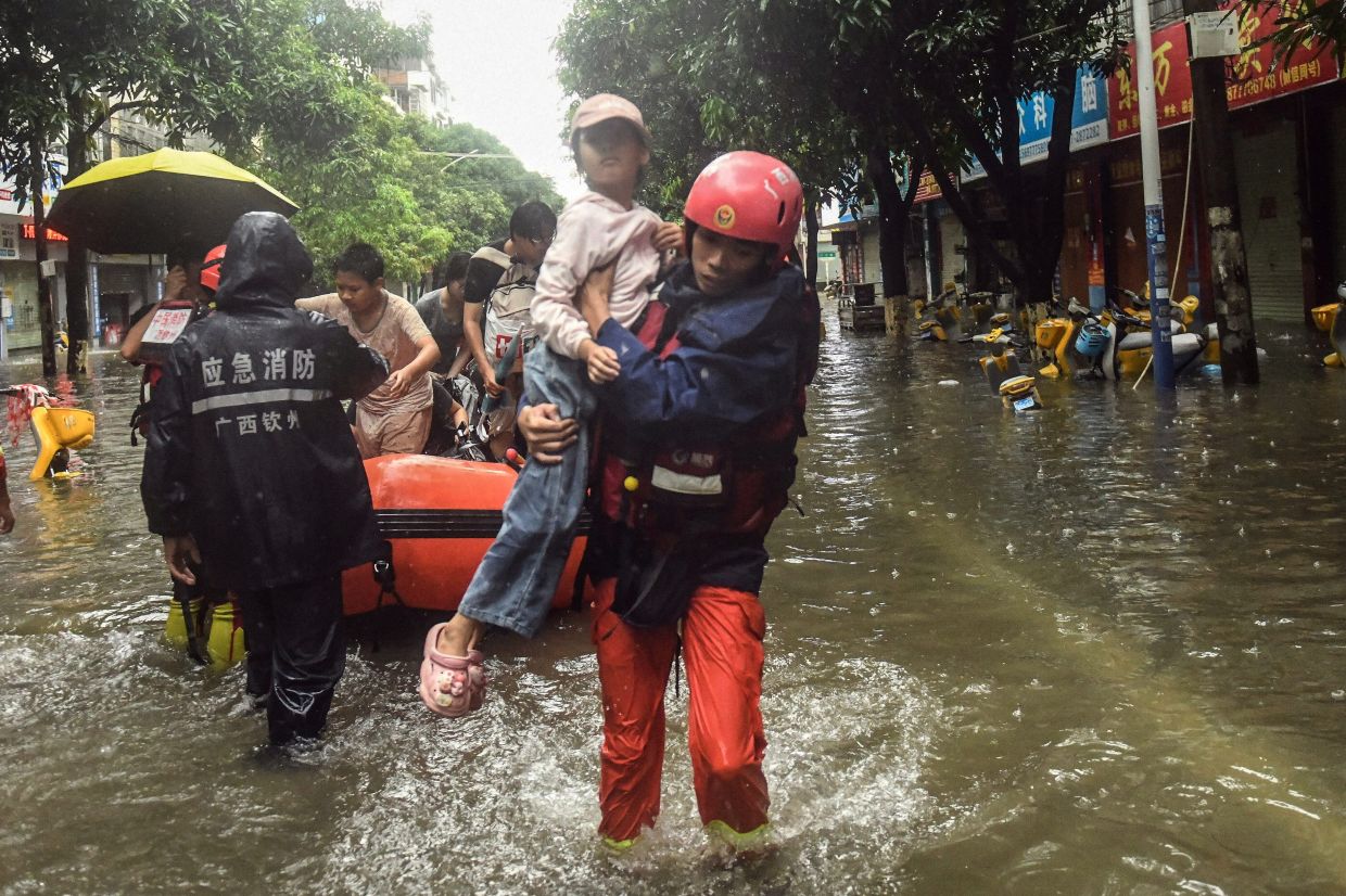 China Battles Multiple Disasters as Storms Kill Dozens and Force Mass Evacuations