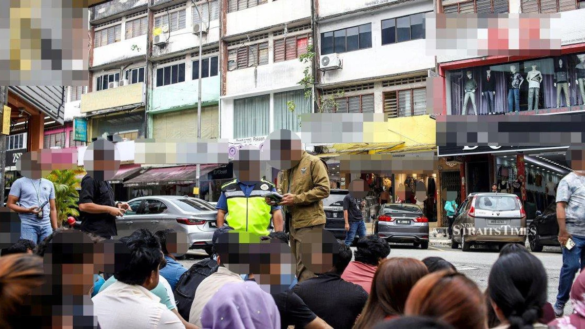 111 Undocumented Migrants Arrested in Jalan Kenanga Enforcement Sweep