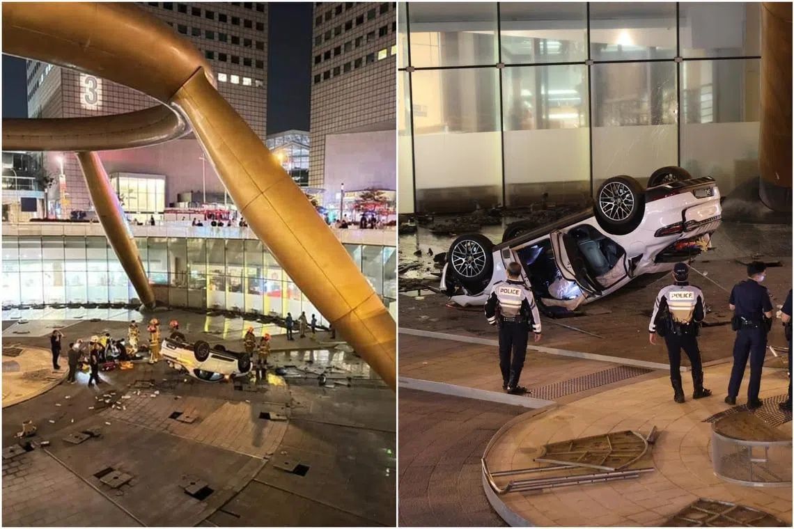 Singapore man jailed for drink-driving into iconic Suntec fountain