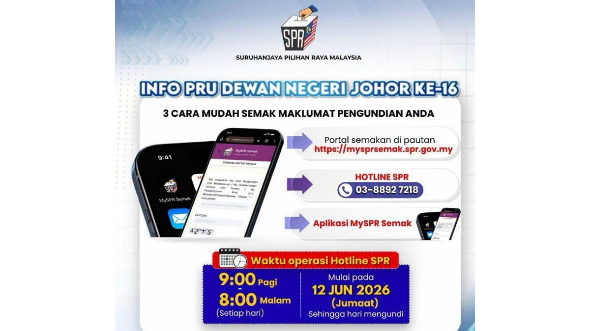 EC Urges Johor Voters to Verify Polling Stations Before Saturday Election