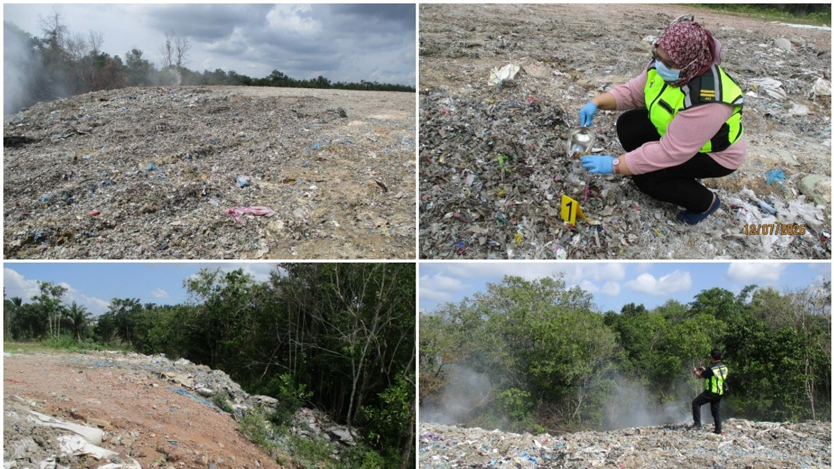 Kedah Authorities Shut Down Illegal Dumping and Open Burning Operation in Bukit Banyan