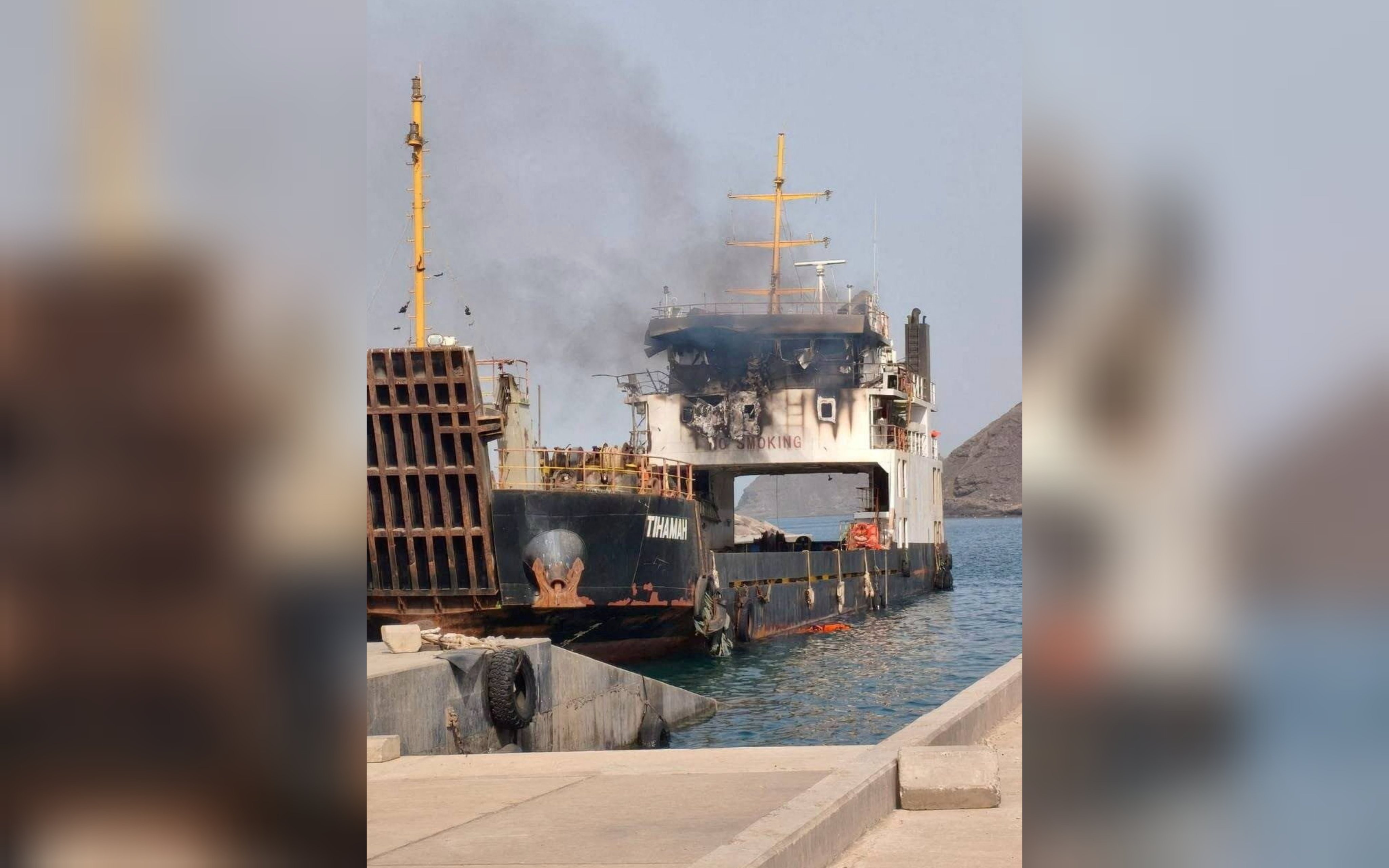 Six Dead As Houthis Attack Food Supply Ship In Red Sea Strait