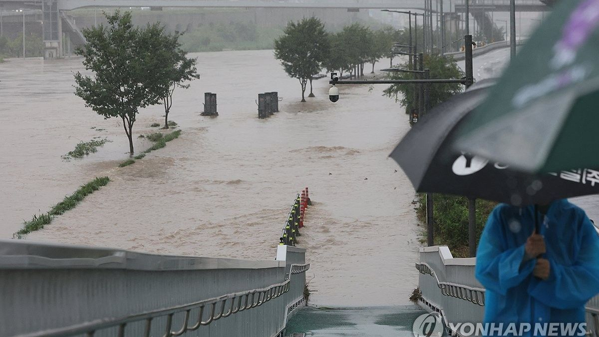 Seoul hit by deluge as heavy rains flood homes and force national park closures
