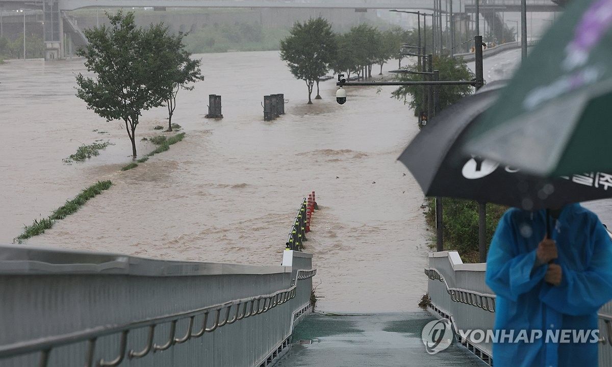 Seoul hit by deluge as heavy rains flood homes and force national park closures