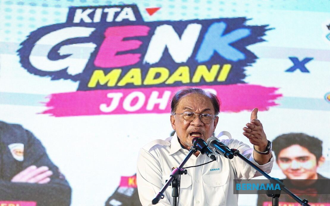PH Leadership's Johor Campaign Focused on Policy Solutions, Not Conflict, Says PM Anwar