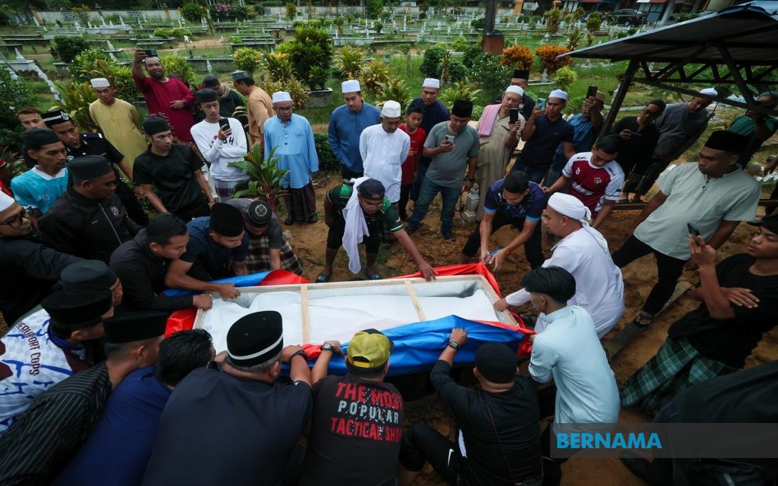 Police Corporal Mohamad Nur Hafiz Laid To Rest After Fatal Electrocution in Sabah
