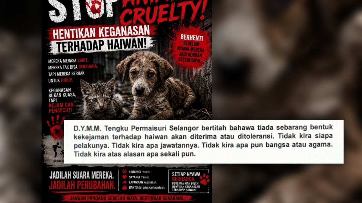 Tengku Permaisuri of Selangor Condemns Animal Cruelty, Calls for Tougher Laws
