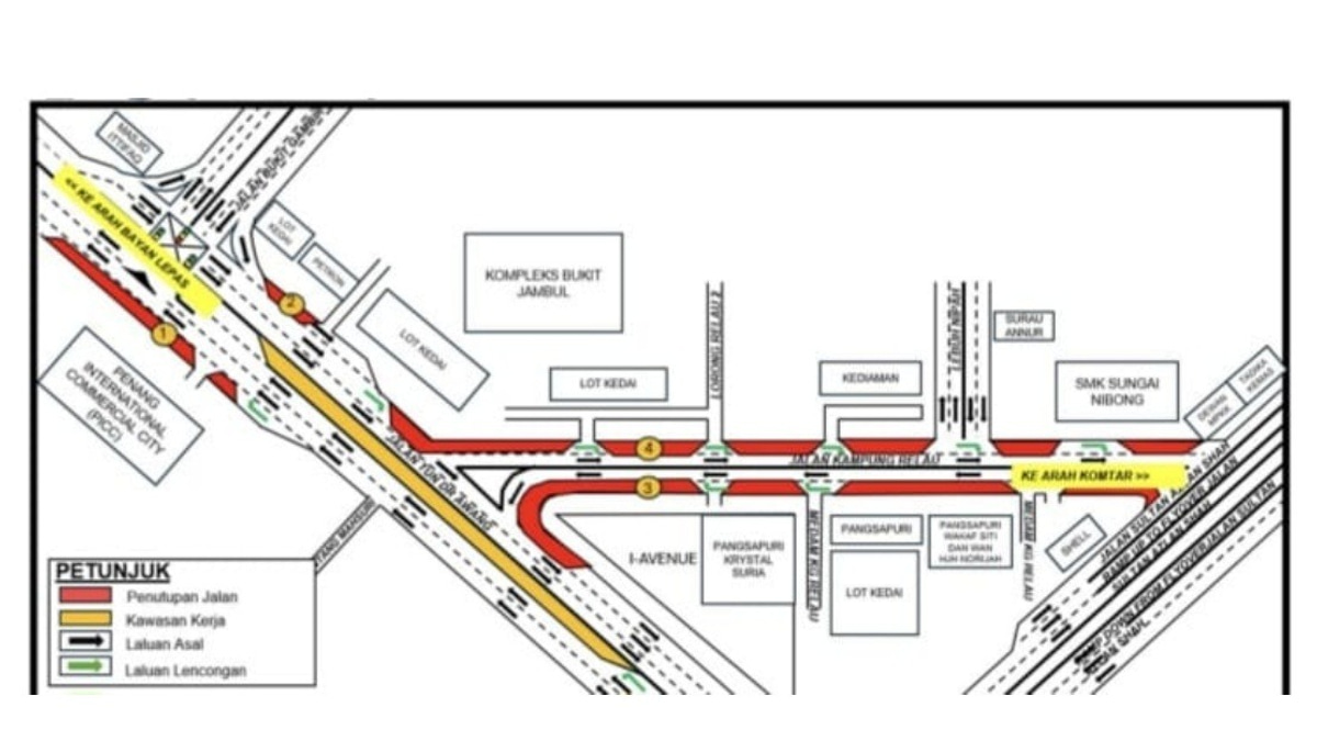Penang Roads Face 75-Day Partial Closures for Mutiara LRT Project Works