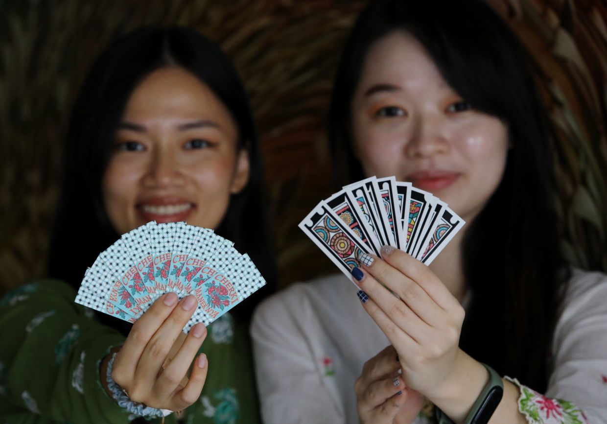 Sisters reinvigorate Peranakan card game Cherki with vibrant designs for a new generation