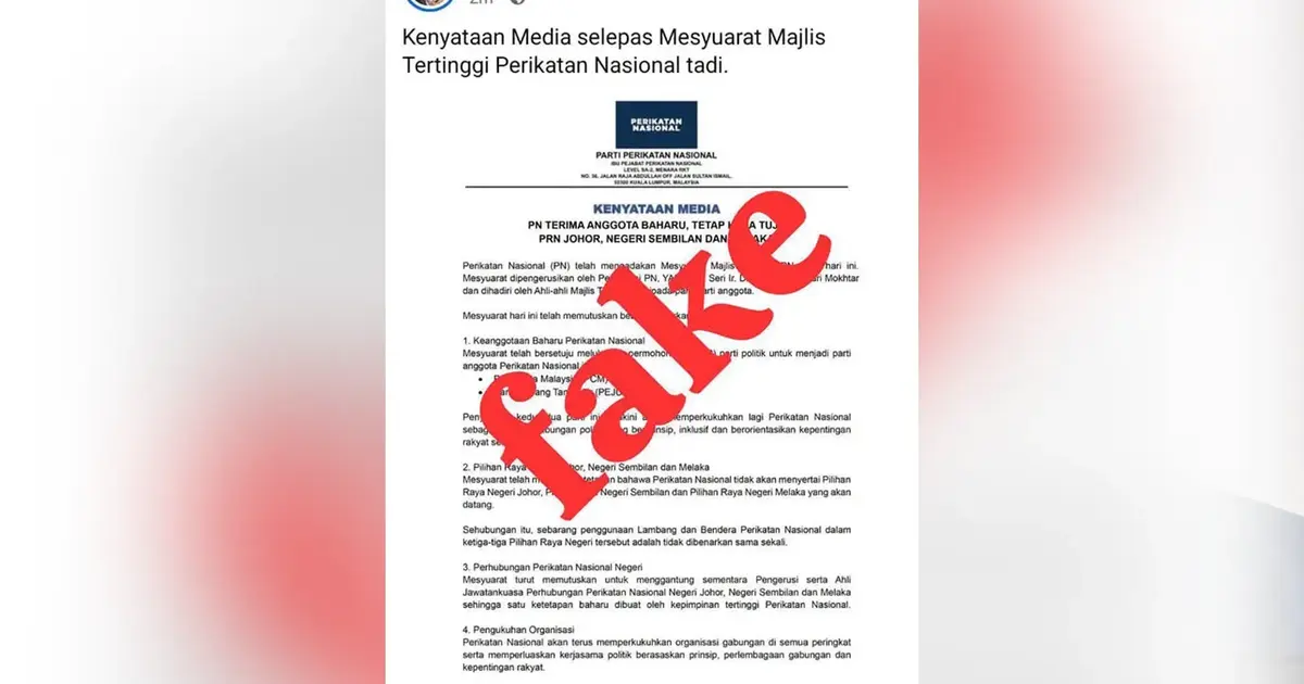 PAS-Led Coalition Denies Misleading Claims About State Election Boycott Plans