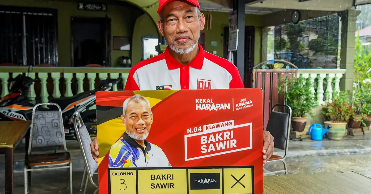 Klawang incumbent Bakri Sawir confident of victory without Umno backing despite 2023 setback
