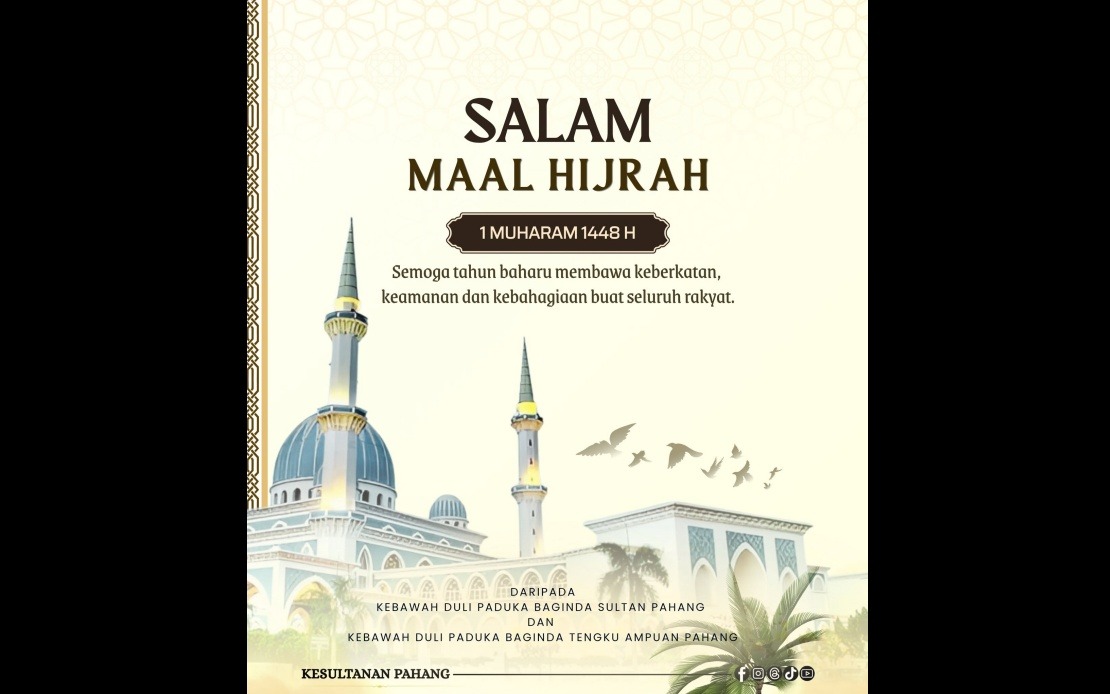 Pahang Royalty Extend Maal Hijrah Greetings to State's Muslim Community