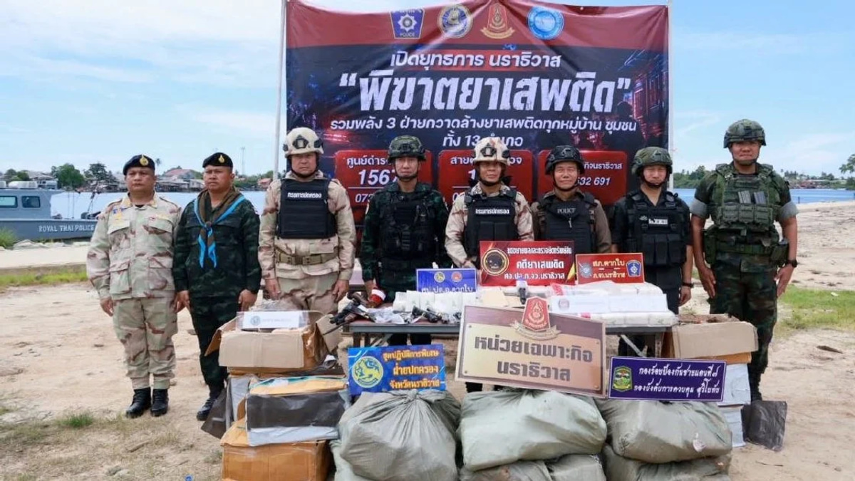 Thai police arrest 233 suspects in major drug trafficking operation affecting Malaysia
