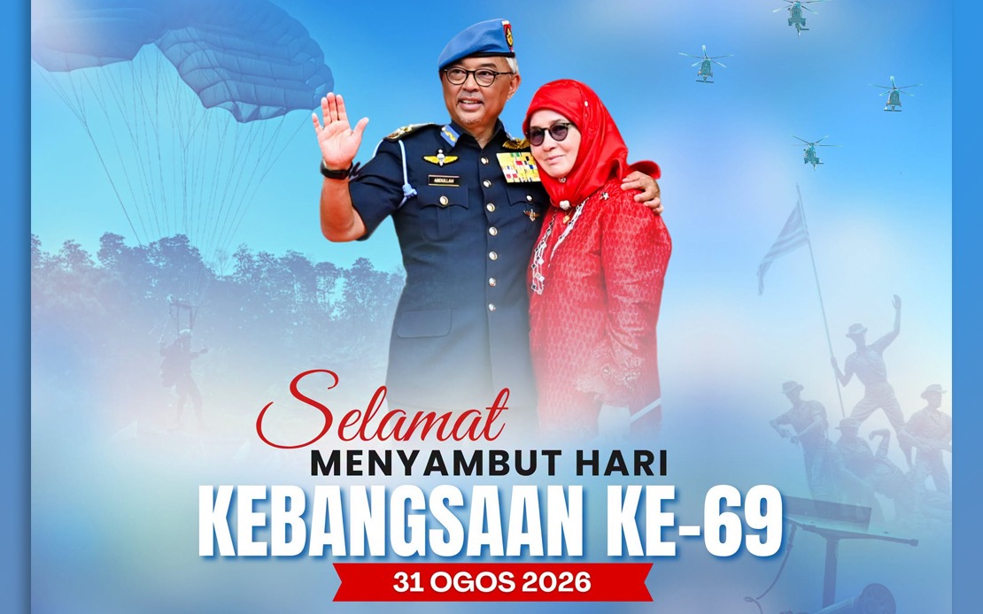 Sultan Pahang and Tengku Ampuan Mark 69th Merdeka Day with Call for Unity