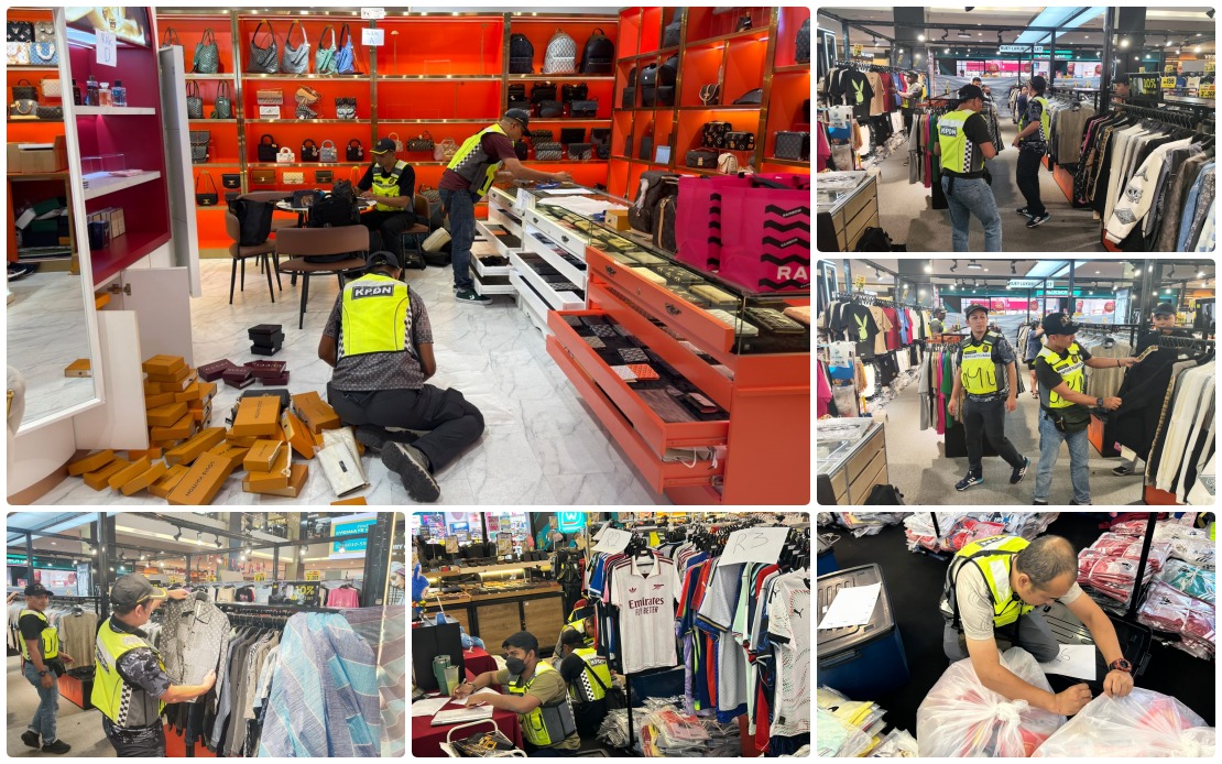 KPDN Seizes RM600,000 in Counterfeit Branded Goods Across Johor Bahru