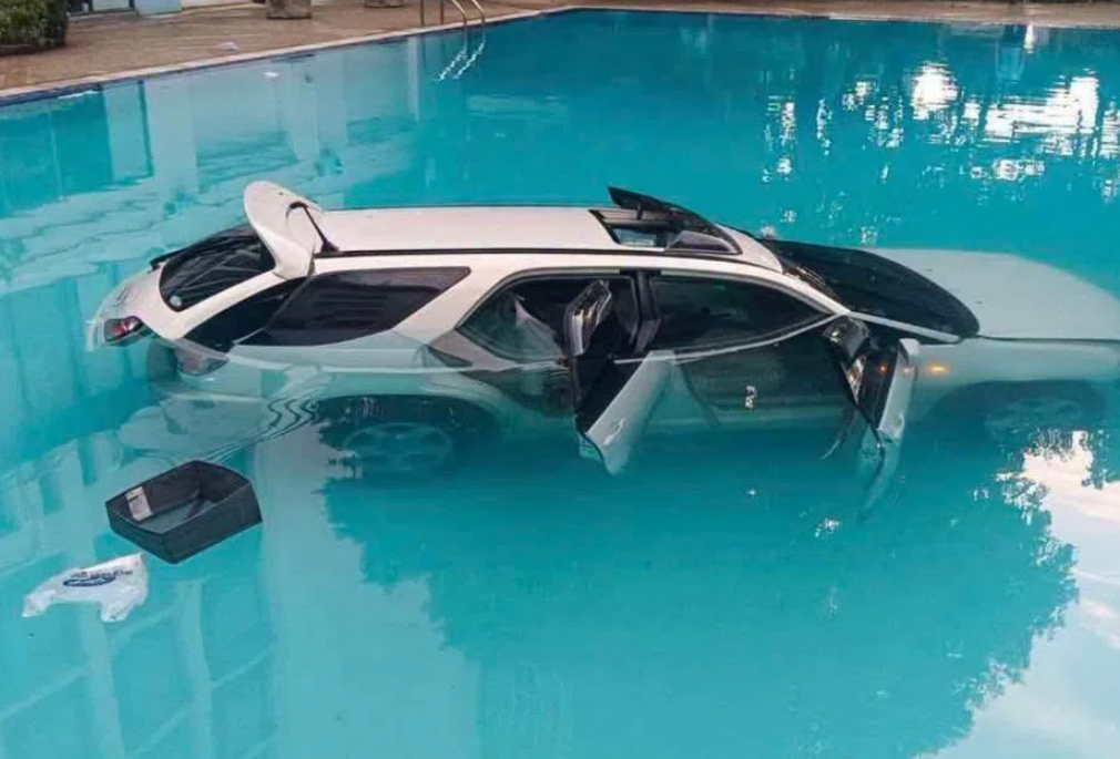 Family Rent Row Escalates: Thai Man Drives SUV Into University Pool Over US$775 Monthly Dispute