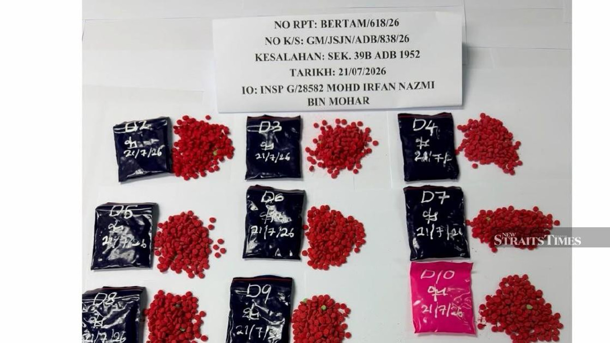 Two Myanmar nationals arrested in Gua Musang drug bust; 6,000 yaba tablets seized