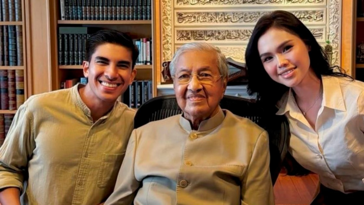 Tun M Offers Marriage Guidance to Actress Bella Astillah and Fiancé Syed Saddiq