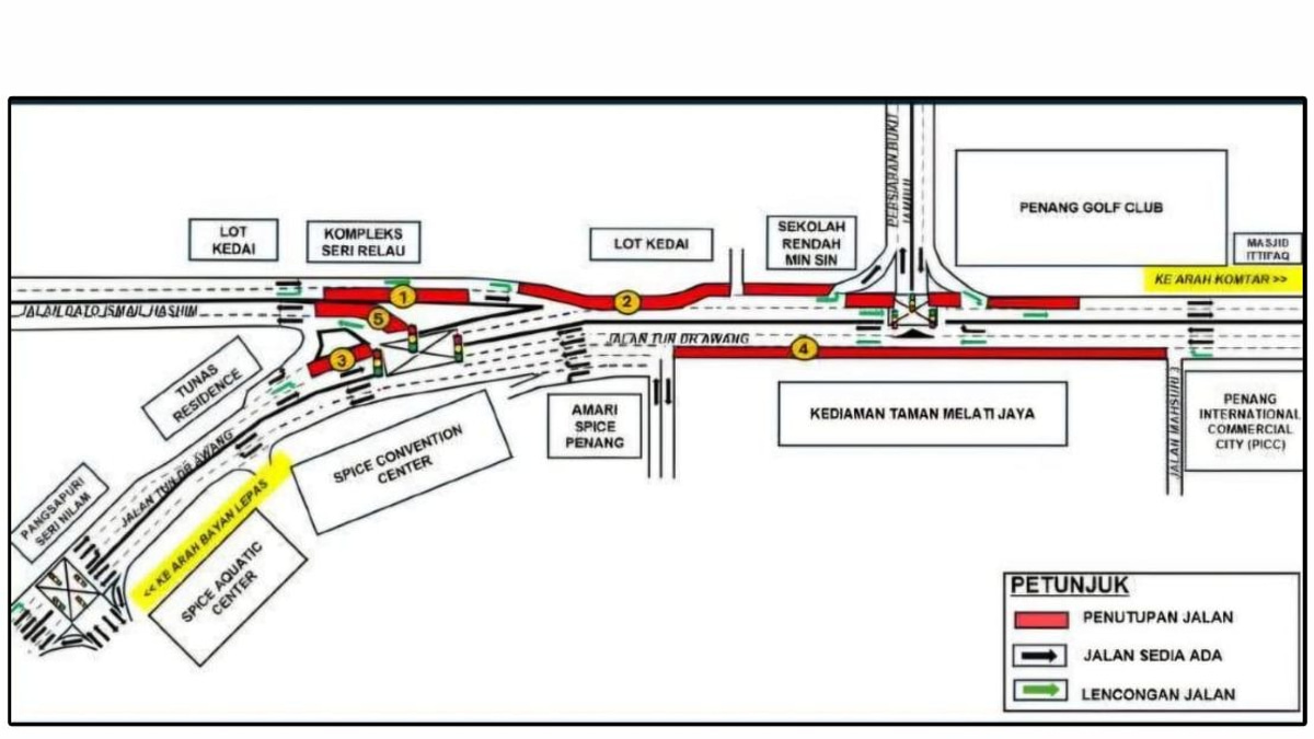 Penang's Mutiara Line LRT Project Triggers Two-Month Road Closures in George Town