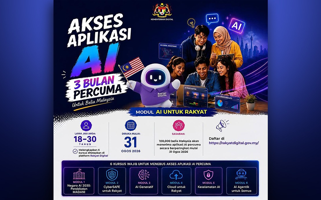 Malaysia Launches Free AI Training Programme Targeting 100,000 Young People