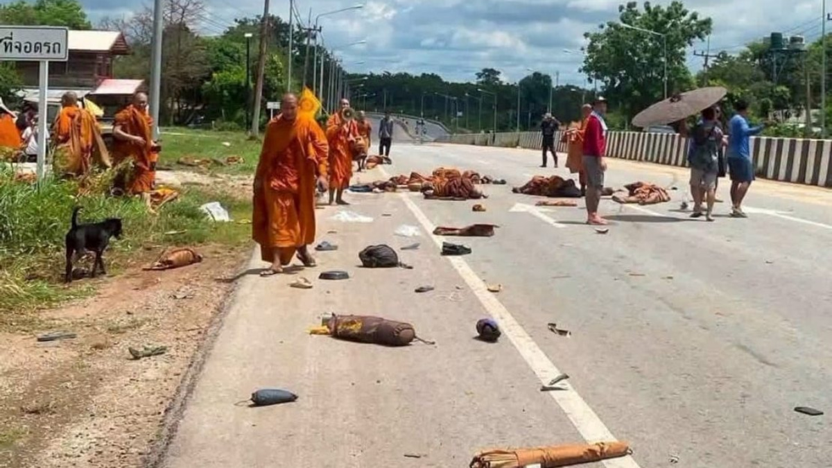 Eight Buddhist Monks Killed in Tragic Truck Crash During Thailand Pilgrimage