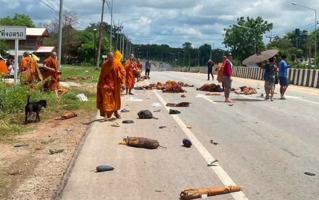 Eight Buddhist Monks Killed in Tragic Truck Crash During Thailand Pilgrimage