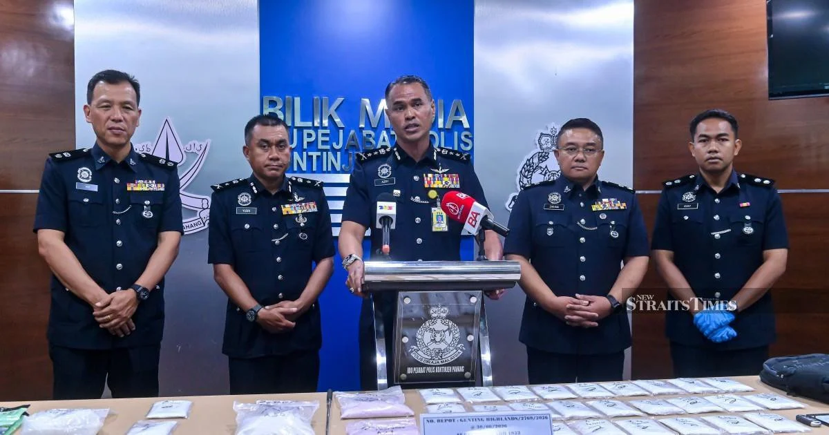 Three-Day Drug Crackdown in Pahang Nets 333 Arrests and RM500k in Seizures