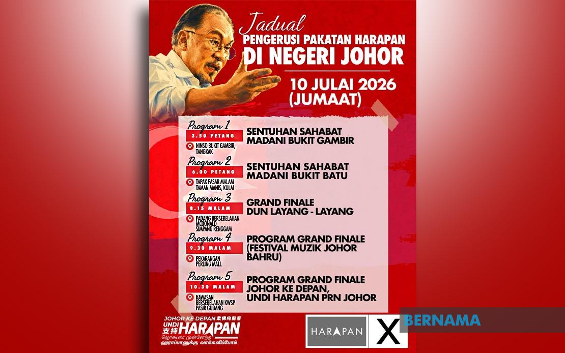 Anwar Ibrahim Launches Final Push Across Johor as State Election Enters Closing Hours